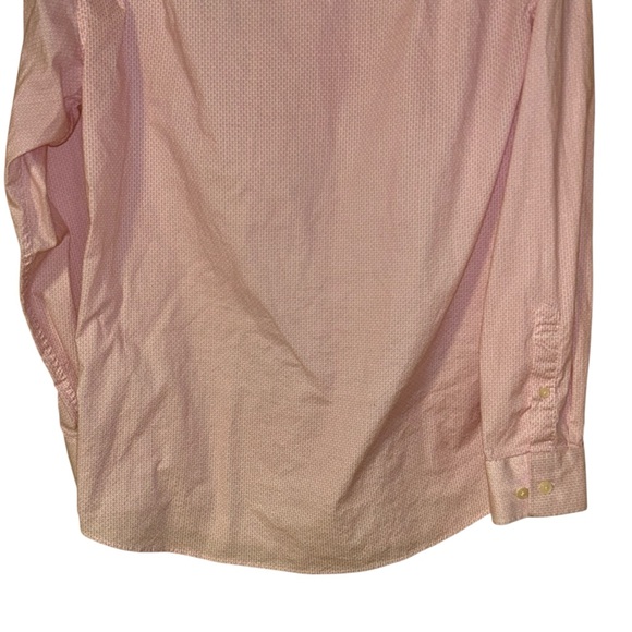 Nick Graham Men's Pink Print Dress Shirt Stretch Modern Fit Size 16 34-35 - Picture 5 of 11